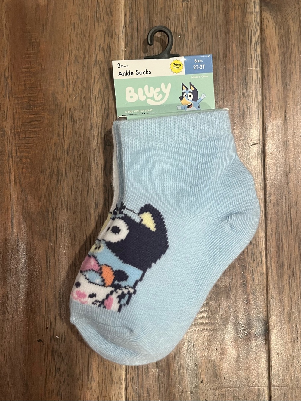Bluey Bingo Easter Toddler Ankle Socks 3-Pack Size 2T-3T NWT Bunny Easter Egg